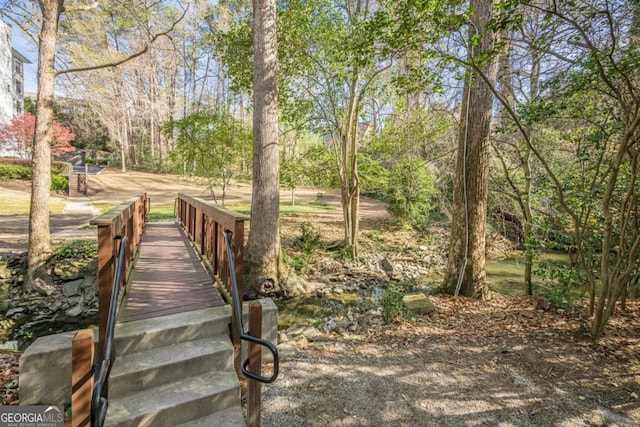 view of property featuring fence