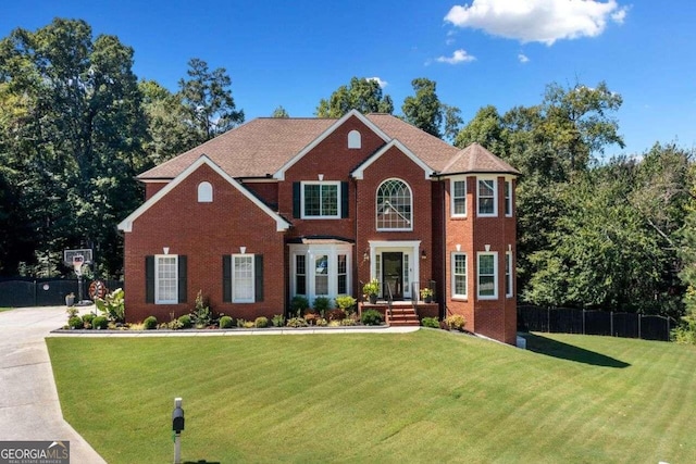3015 Gold Creek Dr, Villa Rica, GA 30180 - colonial house with brick siding