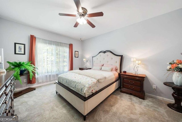 3015 Gold Creek Dr, Villa Rica, GA 30180 - bedroom featuring carpet floors and ceiling fan