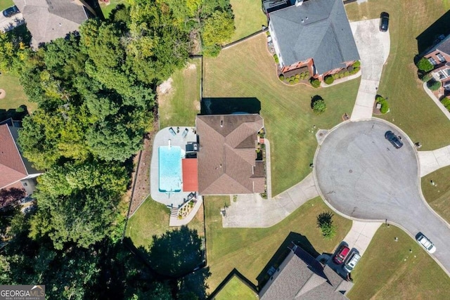3015 Gold Creek Dr, Villa Rica, GA 30180 - aerial overview of property's location featuring a pool