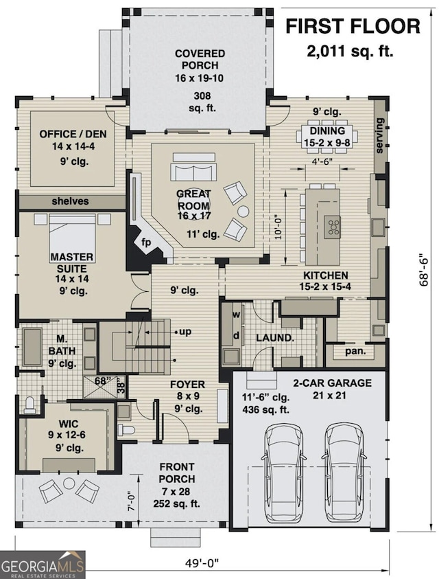 6841 Phillips Mill Rd, Douglasville, GA 30135 - room layout