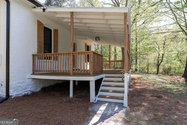 6592 Factory Shoals Rd SW, Mableton, GA 30126 - view of wooden deck