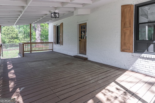 6592 Factory Shoals Rd SW, Mableton, GA 30126 - view of wooden terrace