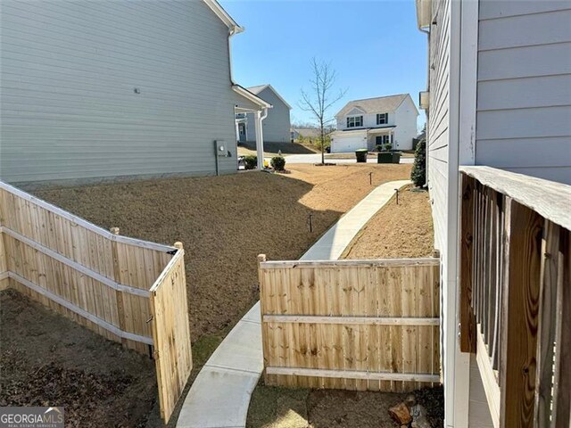 view of fenced yard