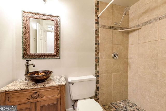 2002 Stonewick Ct, Lawrenceville, GA 30043 - bathroom with vanity and a tile shower