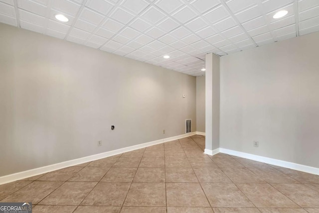 2002 Stonewick Ct, Lawrenceville, GA 30043 - unfurnished room with recessed lighting and light tile patterned flooring