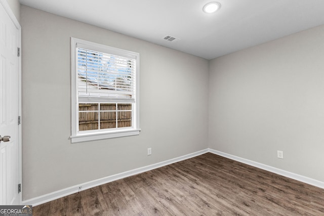 109 White Ave, Hogansville, GA 30230 - spare room featuring visible vents, baseboards, and wood finished floors