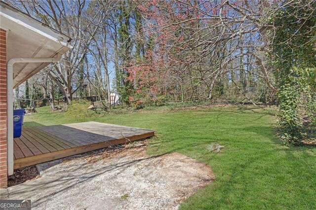 2522 Brentwood Ct, Decatur, GA 30032 - view of yard with a deck