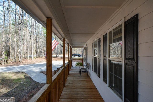 98 Brenda Cir, Rockmart, GA 30153 - wooden deck featuring a porch