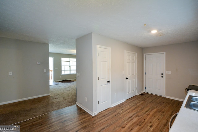 98 Brenda Cir, Rockmart, GA 30153 - interior space featuring wood finished floors, baseboards, and a textured ceiling