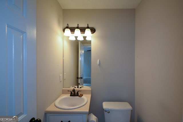 98 Brenda Cir, Rockmart, GA 30153 - half bath with vanity and toilet