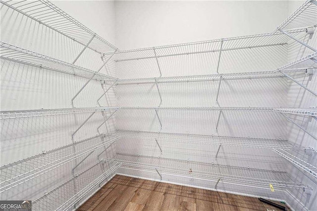 view of storage area