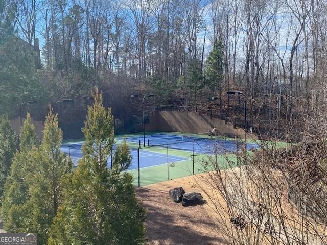 view of tennis court