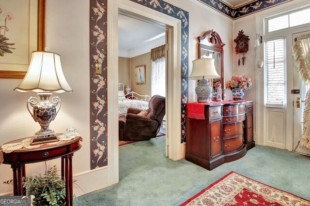 151 Flat Shoals Rd, Woodbury, GA 30293 - view of carpeted entrance foyer