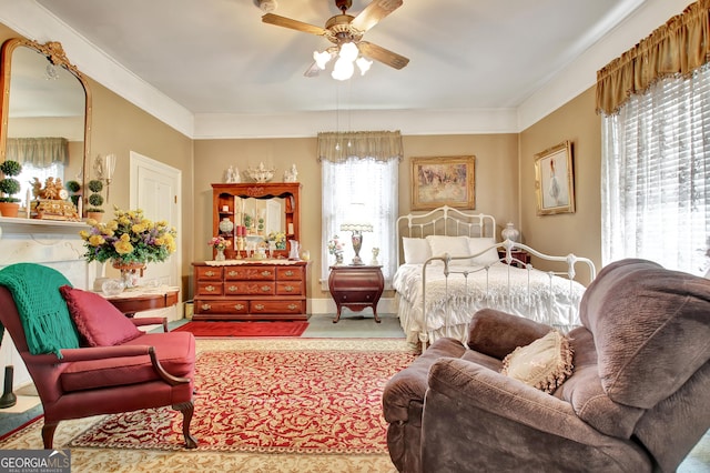 151 Flat Shoals Rd, Woodbury, GA 30293 - bedroom with a ceiling fan