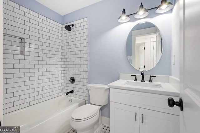 5225 Maple Valley Rd SW, Mableton, GA 30126 - bathroom with vanity and shower / bath combination