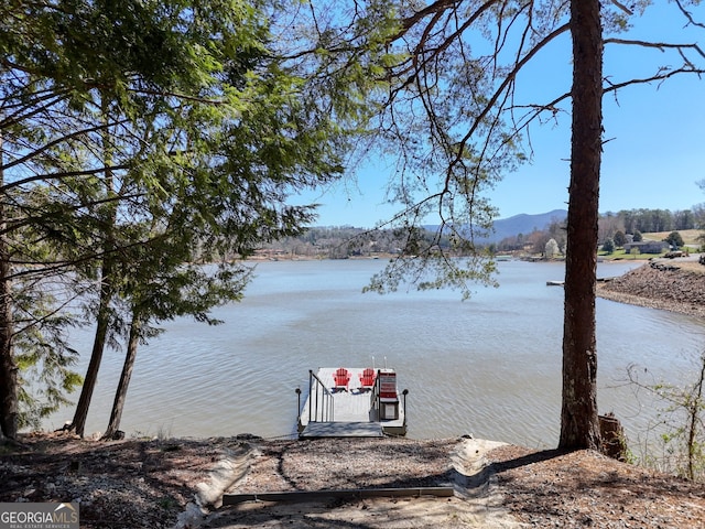 625 Sunnyside Shores Rd, Hiawassee, GA 30546 - view of dock featuring a water view