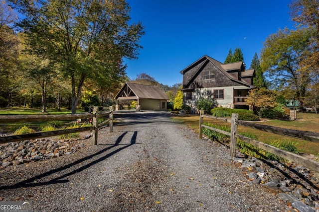 2778 Kelly Ln, Hiawassee, GA 30546 - shingle-style home with driveway and a carport