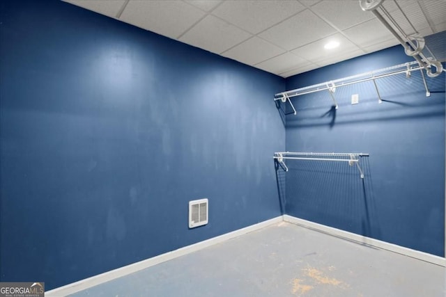 interior space featuring visible vents