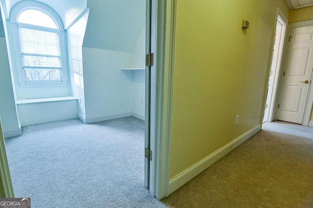 1281 Tanglebrook Dr, Athens, GA 30606 - hallway with carpet and attic access