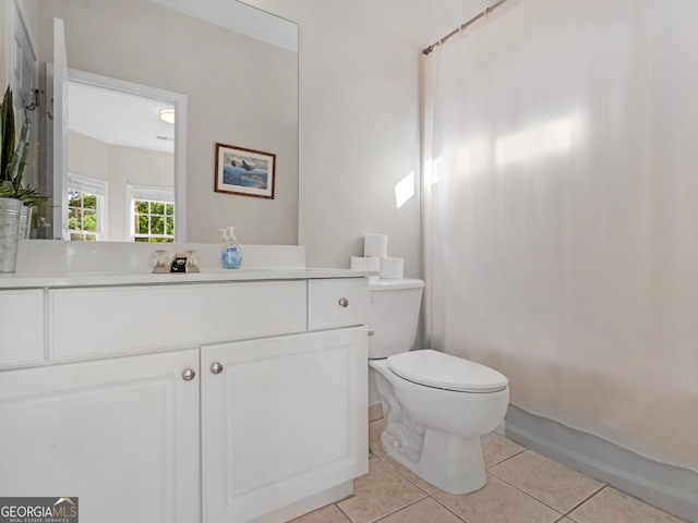 152 Vinings Lake Ct SW, Mableton, GA 30126 - full bath with toilet, tile patterned flooring, and vanity