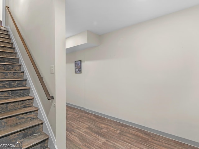 152 Vinings Lake Ct SW, Mableton, GA 30126 - stairs featuring wood finished floors