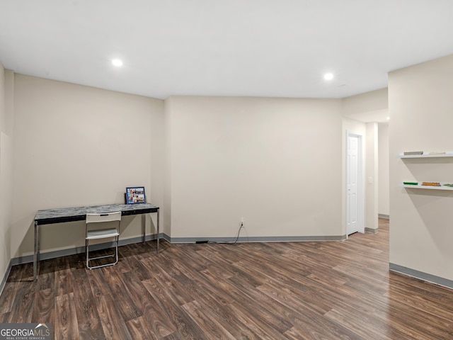 152 Vinings Lake Ct SW, Mableton, GA 30126 - office featuring baseboards, wood finished floors, and recessed lighting