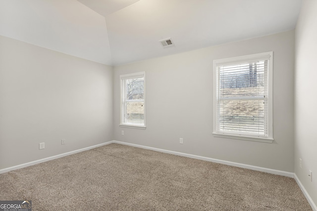 4071 Cottage Oaks Dr Unit 3, Acworth, GA 30101 - empty room with healthy amount of natural light, carpet floors, baseboards, and lofted ceiling