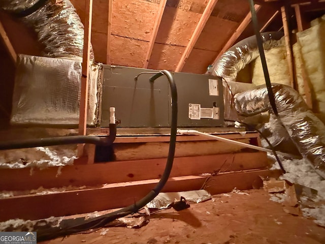 5555 Carlton Ln, Garfield, GA 30425 - view of unfinished attic