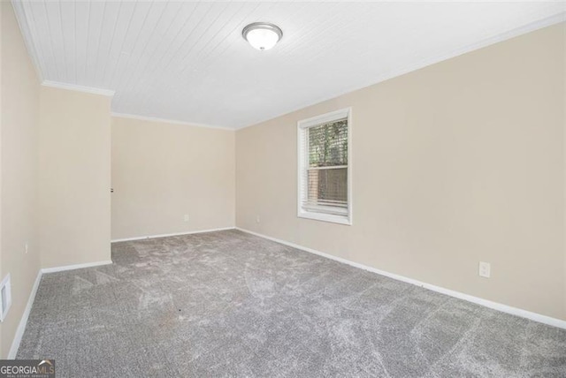3409 Glensford Dr, Decatur, GA 30032 - empty room with baseboards, carpet floors, and ornamental molding