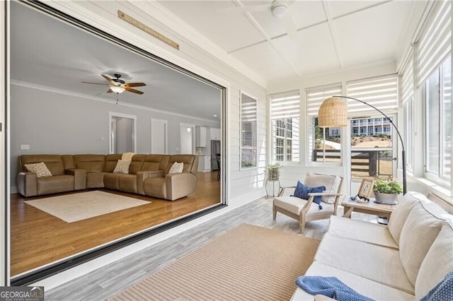 view of sunroom / solarium