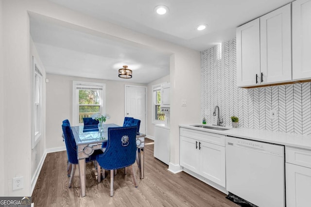 2072 Baker Rd NW, Atlanta, GA 30318 - dining space with recessed lighting, light wood-style floors, and baseboards