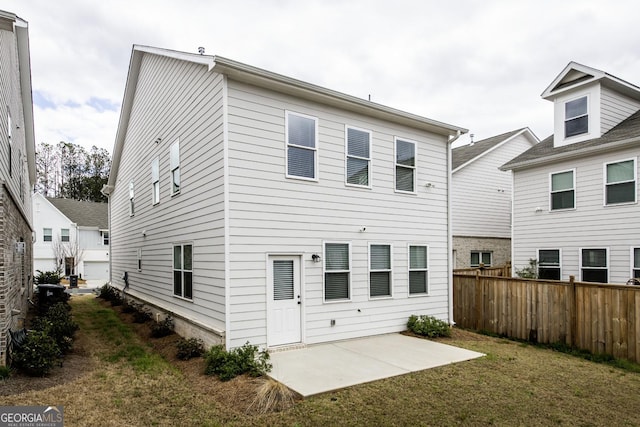 3739 Silvery Way, Powder Springs, GA 30127 - back of property featuring a yard, a patio, and fence