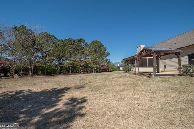 39 Chatham Ct, Williamson, GA 30292 - view of yard with a gazebo