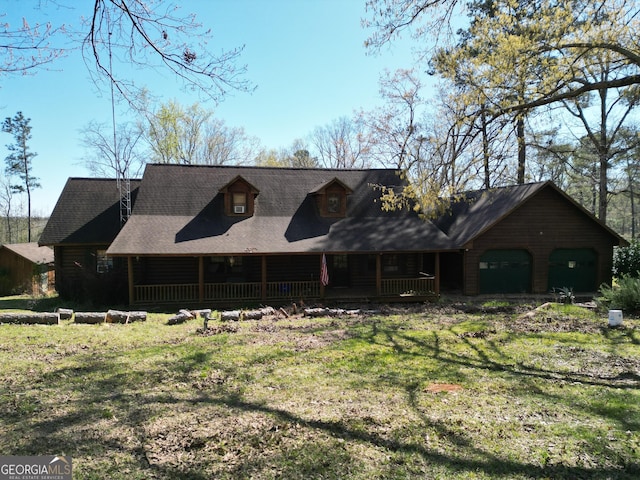 view of front facade featuring a porch
