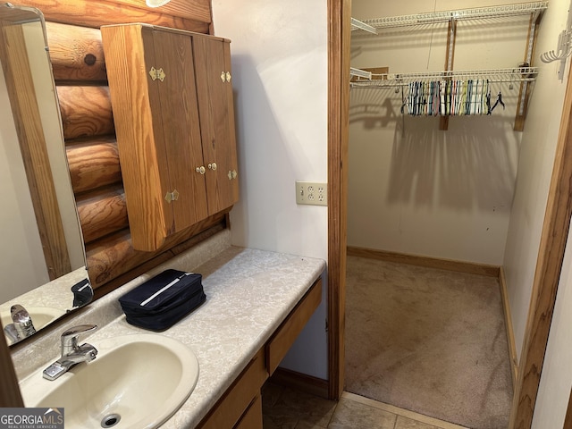 bathroom with vanity