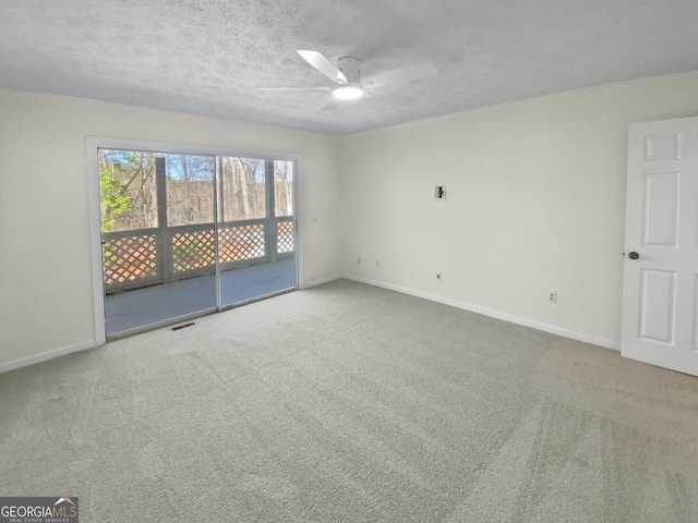 3705 Tradewinds Dr, Cumming, GA 30041 - unfurnished room featuring baseboards, a textured ceiling, ceiling fan, and carpet flooring