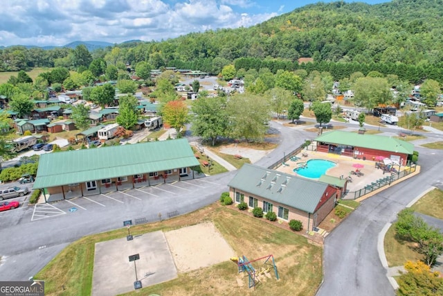 656 River Vista Dr, Dillard, GA 30537 - aerial view of a forest and a pool