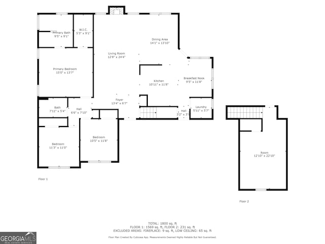 455 Ellesmere Way, Buford, GA 30518 - floor plan