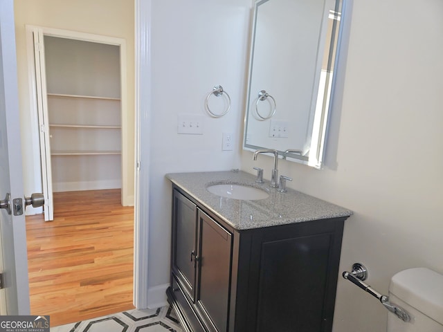 721 Cascade Ave SW, Atlanta, GA 30310 - bathroom featuring vanity and wood finished floors
