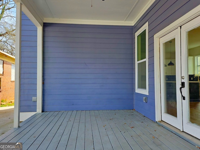 721 Cascade Ave SW, Atlanta, GA 30310 - wooden deck with french doors