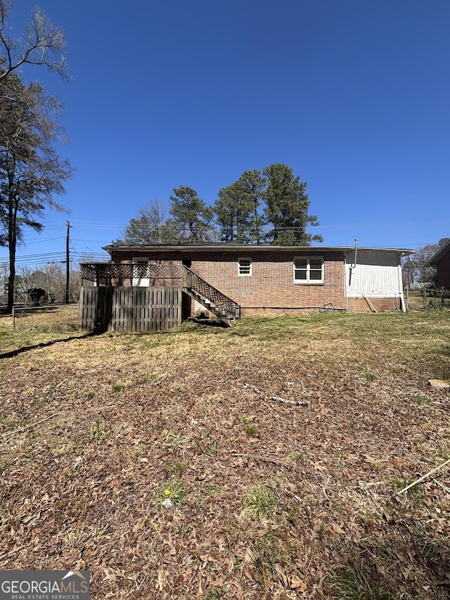view of rear view of property