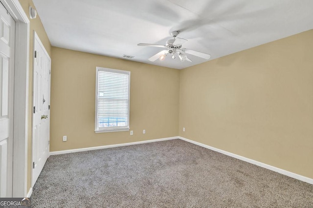 1621 Telfair Chase Way, Lawrenceville, GA 30043 - unfurnished room with ceiling fan, baseboards, carpet flooring, and visible vents
