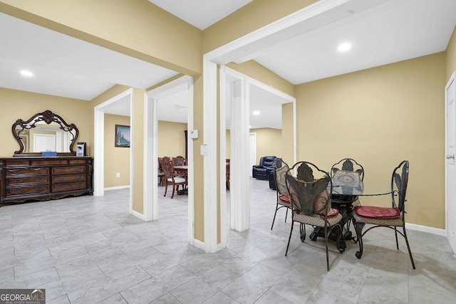 1621 Telfair Chase Way, Lawrenceville, GA 30043 - dining room with baseboards and recessed lighting