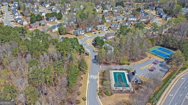 1621 Telfair Chase Way, Lawrenceville, GA 30043 - drone / aerial view with a residential view