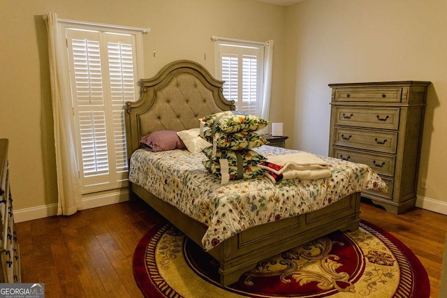430 Brantley Rdg, Warner Robins, GA 31088 - bedroom featuring dark wood-style floors and baseboards