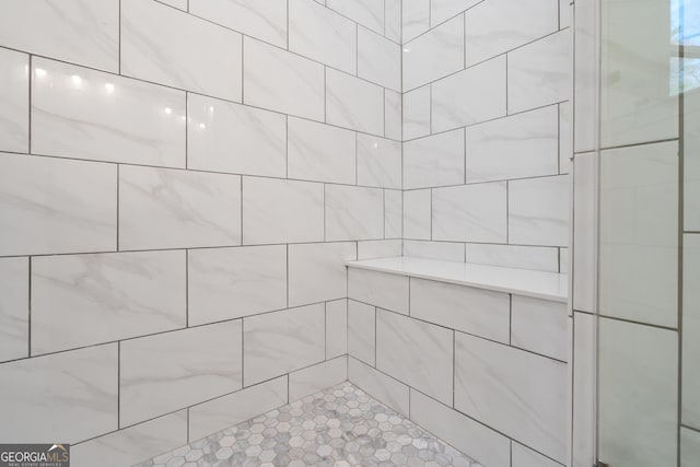 164 Colorado Ln, Clayton, GA 30525 - full bathroom with a sink, double vanity, toilet, and marble finish floor