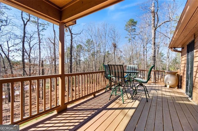 105 Oak View Trl, Cleveland, GA 30528 - deck featuring outdoor dining space