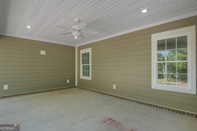 243 Barrington Oaks Dr, Brunswick, GA 31523 - view of patio / terrace featuring a ceiling fan