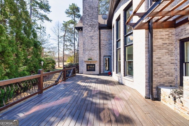 3491 Falls Branch Ct, Buford, GA 30519 - view of wooden terrace